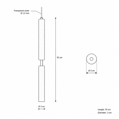 Hanglamp Tubes